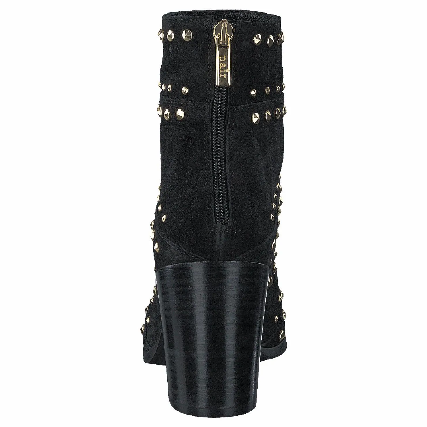 A Pair Bootlet W/Rivets Black Suede Svart Online