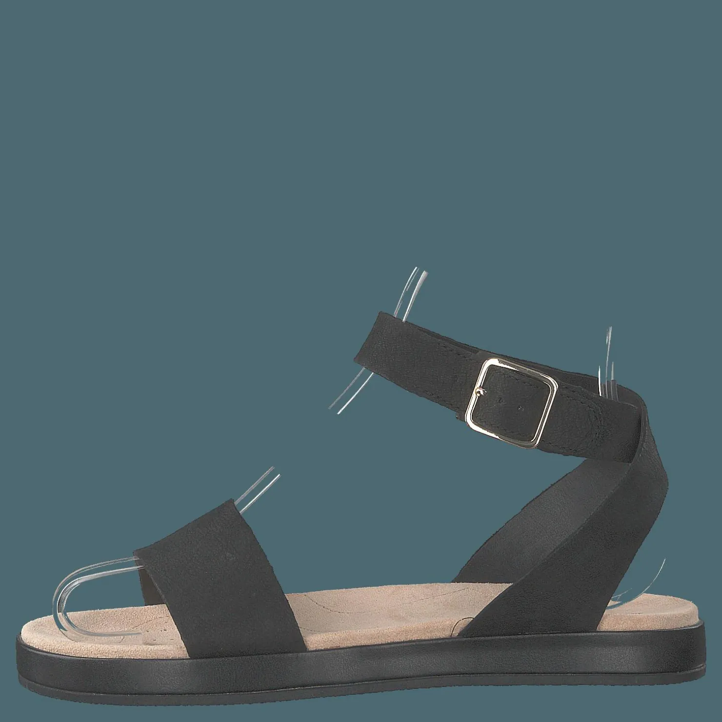 Clarks Botanic Ivy Black Leather Svart Clearance