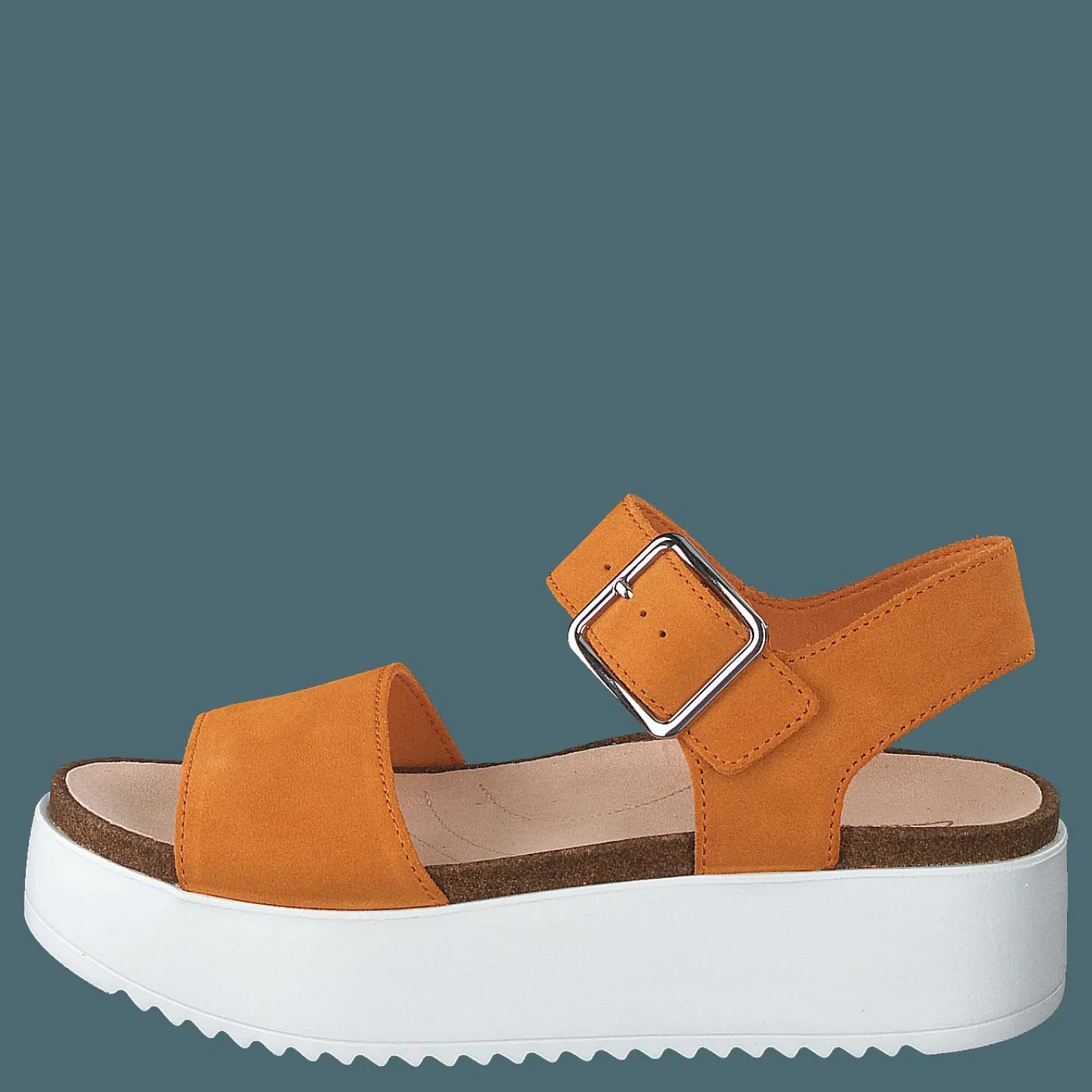 Clarks Botanic Strap Amber Suede Orange Hot
