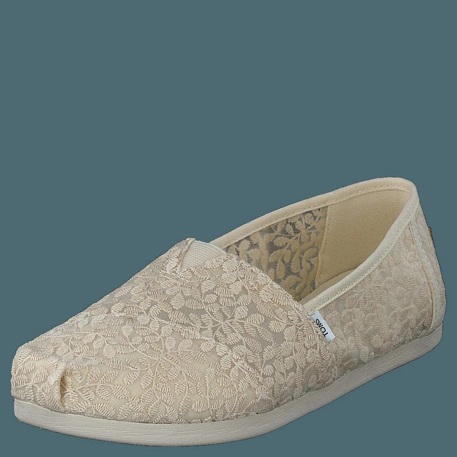 Toms Botanical Lace Natural Beige New