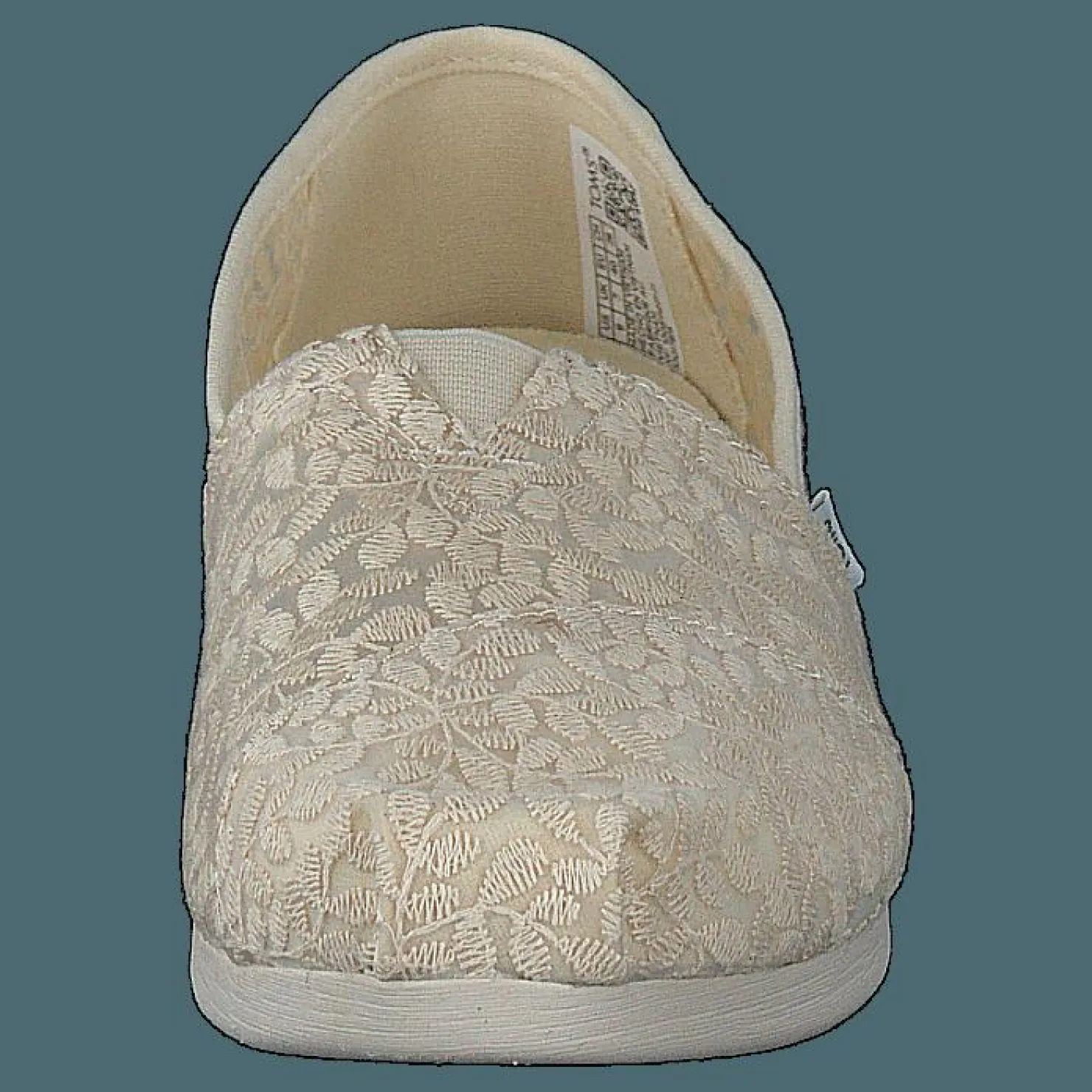 Toms Botanical Lace Natural Beige New