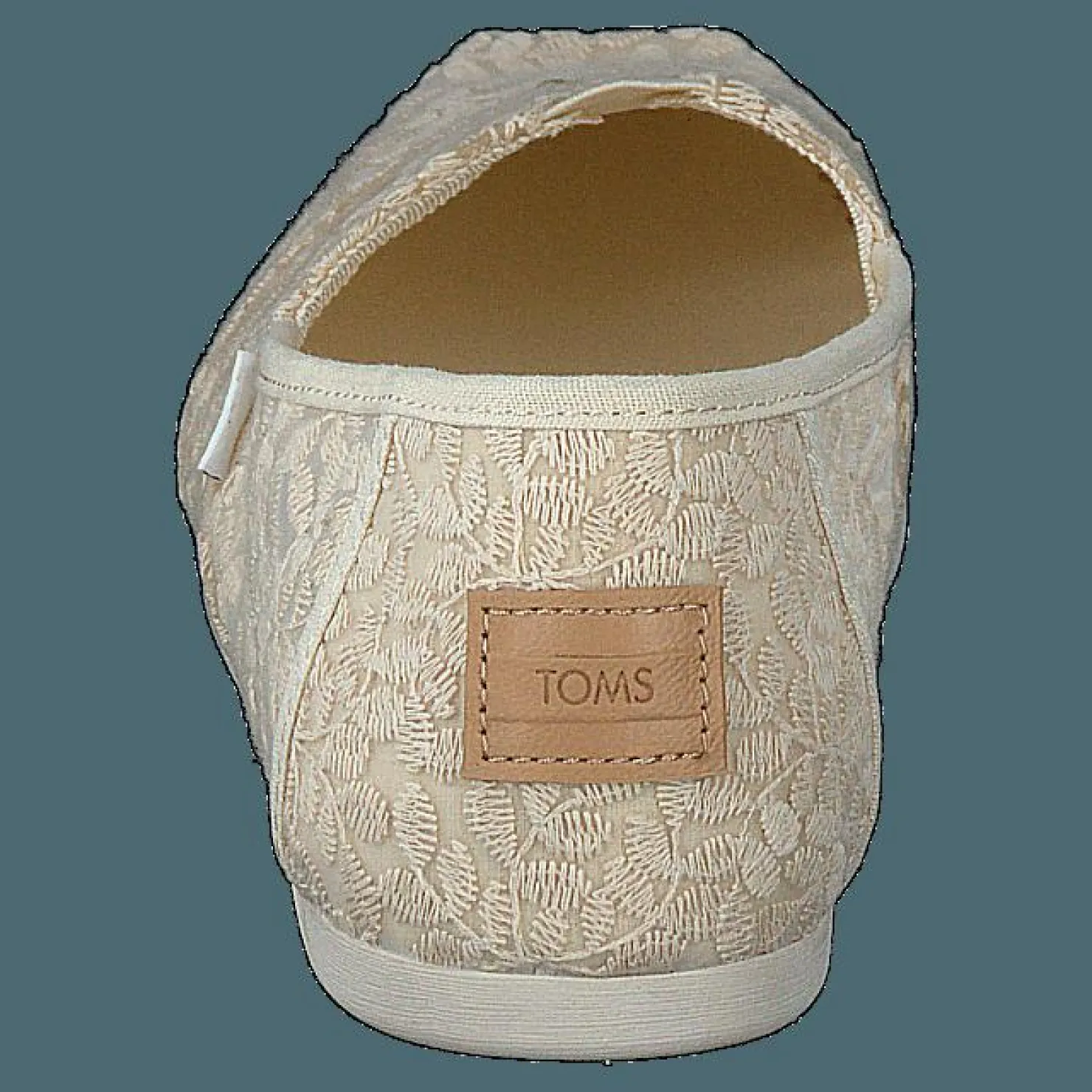 Toms Botanical Lace Natural Beige New