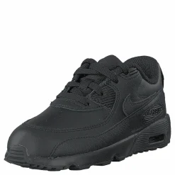Nike Boys' Air Max 90 Leather TD Kids Black/black Svart Hot