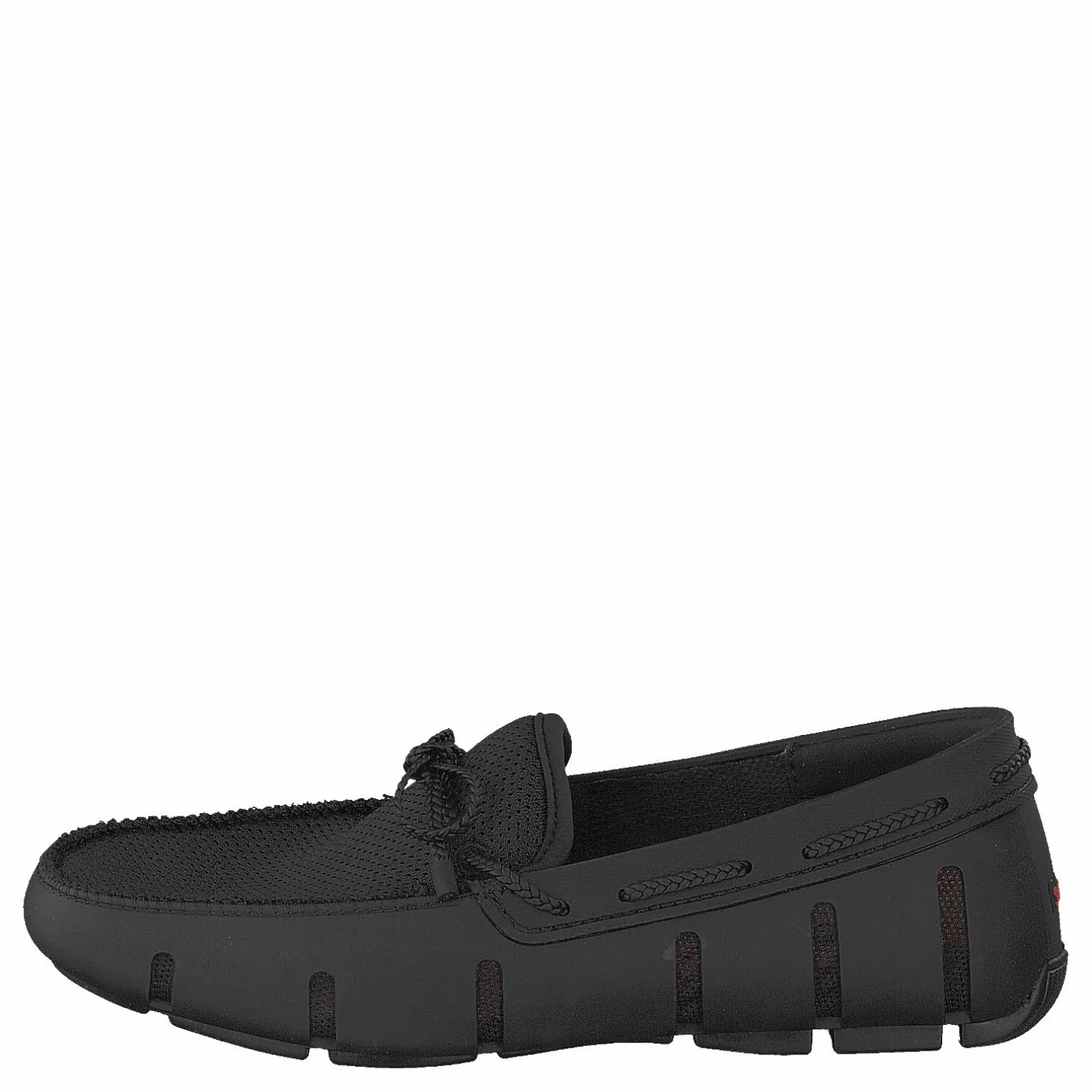 Swims Braided Lace Loafer Black Svart New