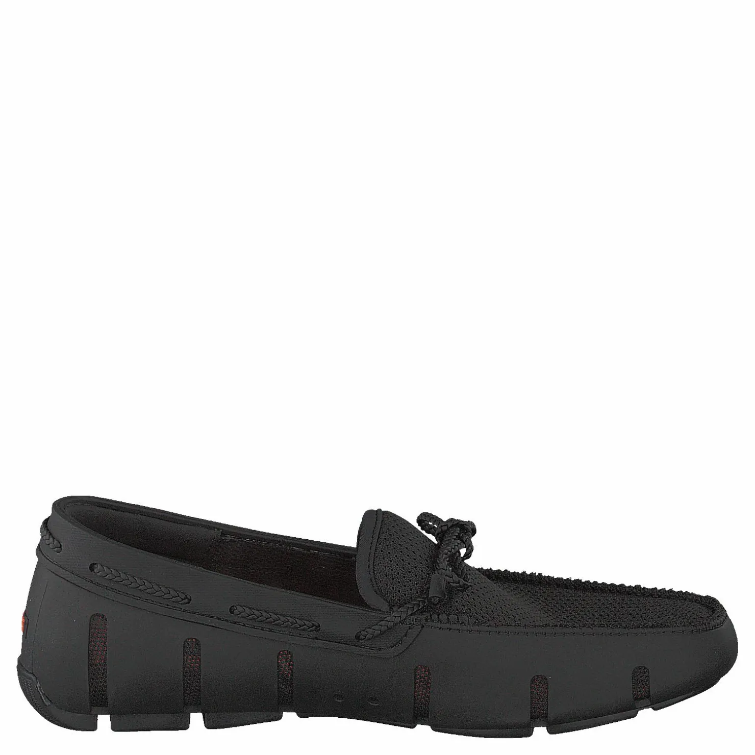 Swims Braided Lace Loafer Black Svart New