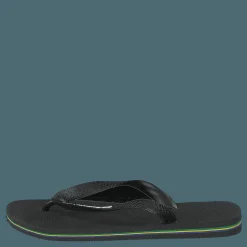 Havaianas Brasil Logo Black/Black Svart Hot