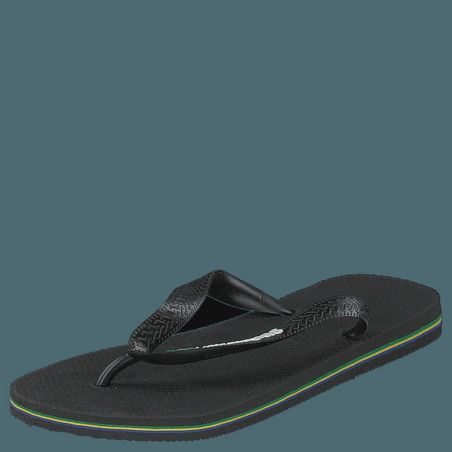 Havaianas Brasil Logo Black/Black Svart Hot