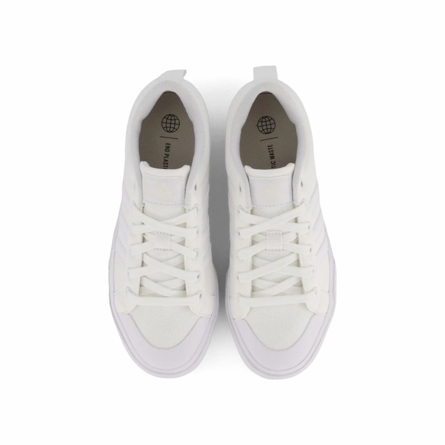 adidas Bravada 2.0 Platform Shoes Cloud White / Cloud White / Chalk White Vit Outlet