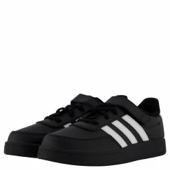adidas Breaknet Lifestyle Court Elastic Lace and Top Strap Shoes Core Black / Cloud White / Cloud White Svart Sale