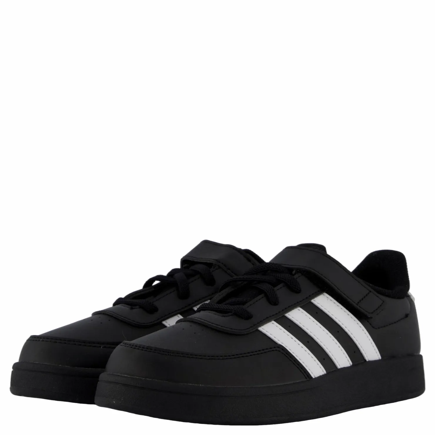 adidas Breaknet Lifestyle Court Elastic Lace and Top Strap Shoes Core Black / Cloud White / Cloud White Svart Sale