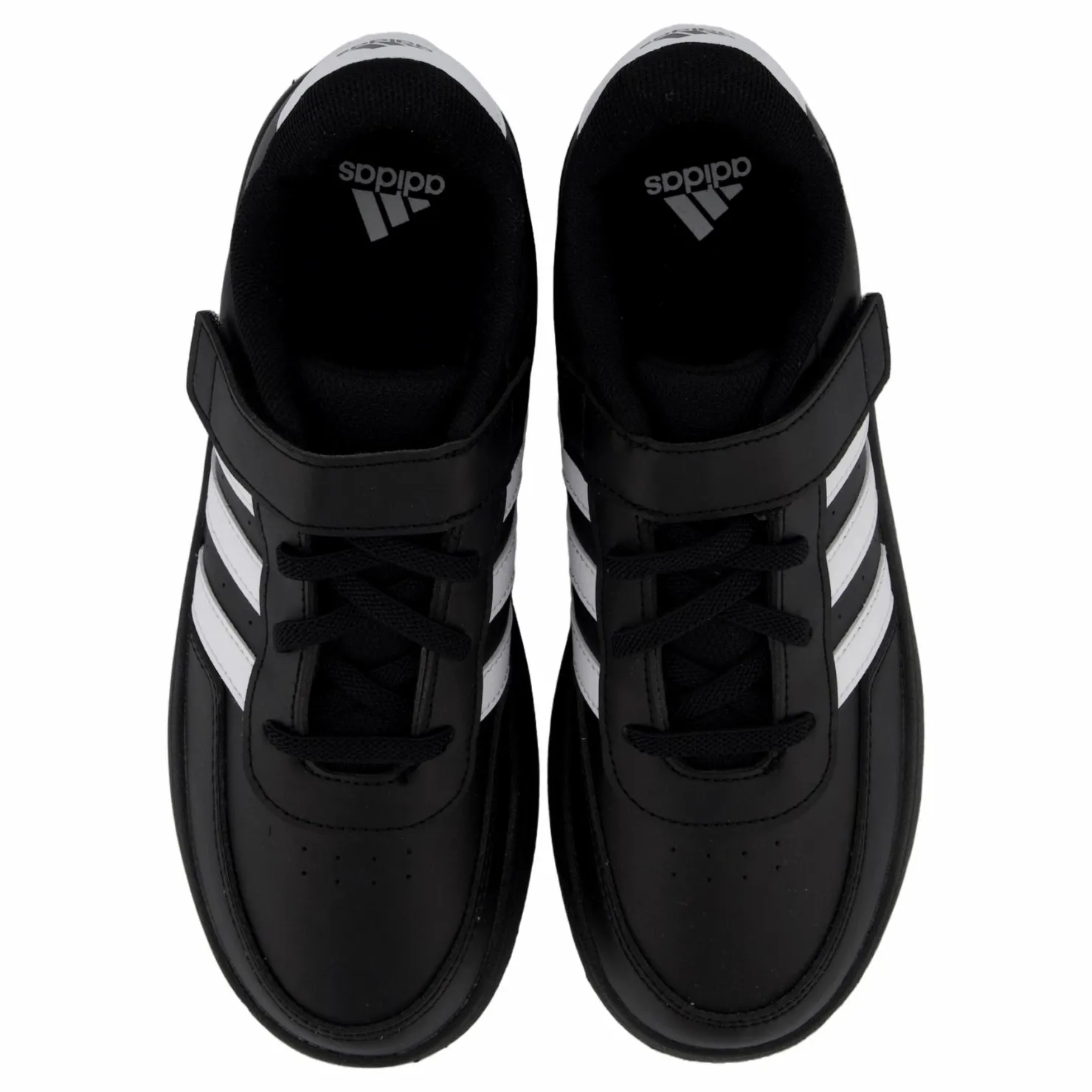 adidas Breaknet Lifestyle Court Elastic Lace and Top Strap Shoes Core Black / Cloud White / Cloud White Svart Sale