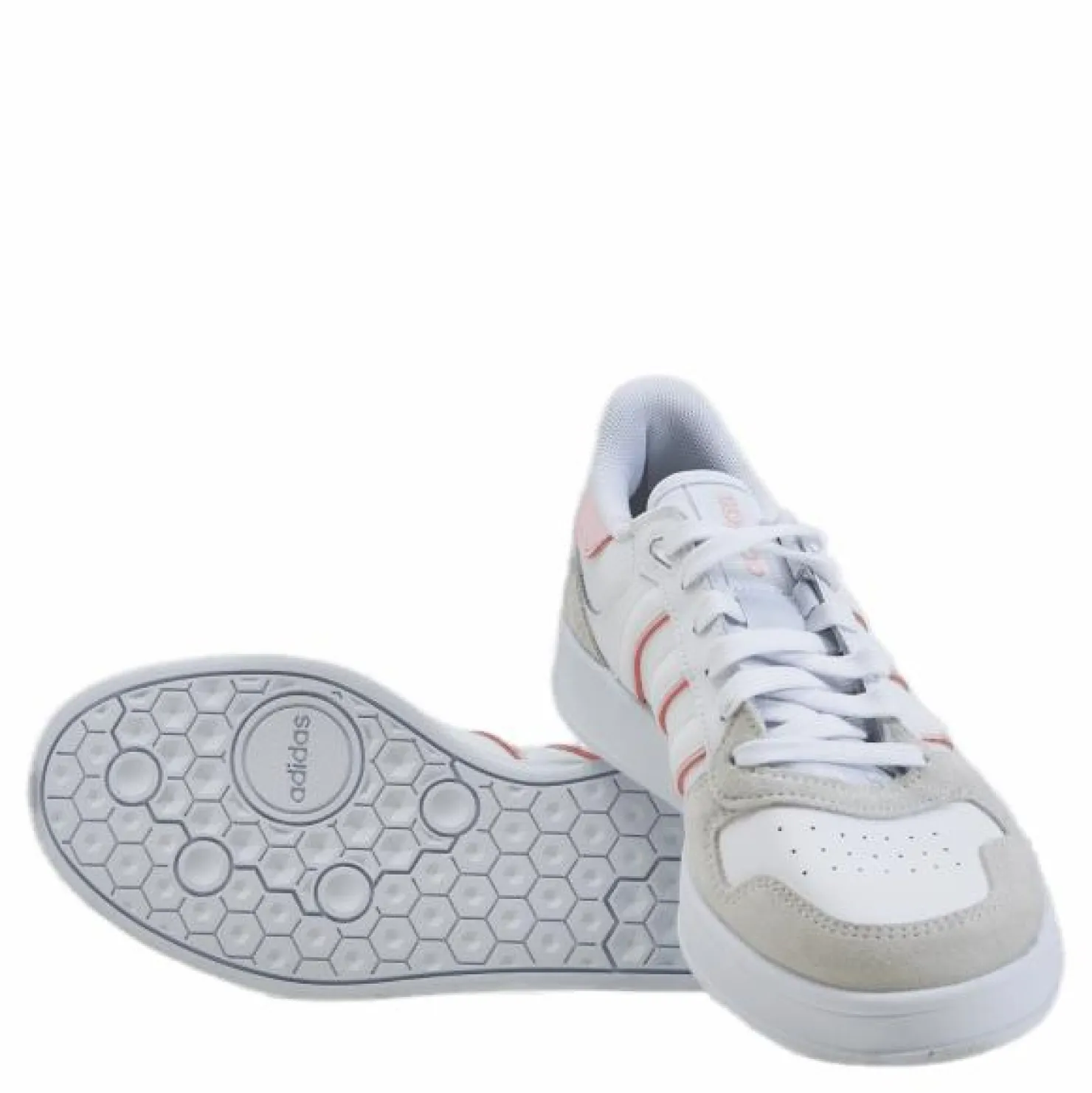 adidas Breaknet Plus Shoes Cloud White / Cloud White / Clear Pink Vit Outlet