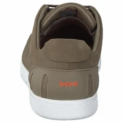 Swims Breeze Tennis Leather Timber Wolf / White Brun Clearance