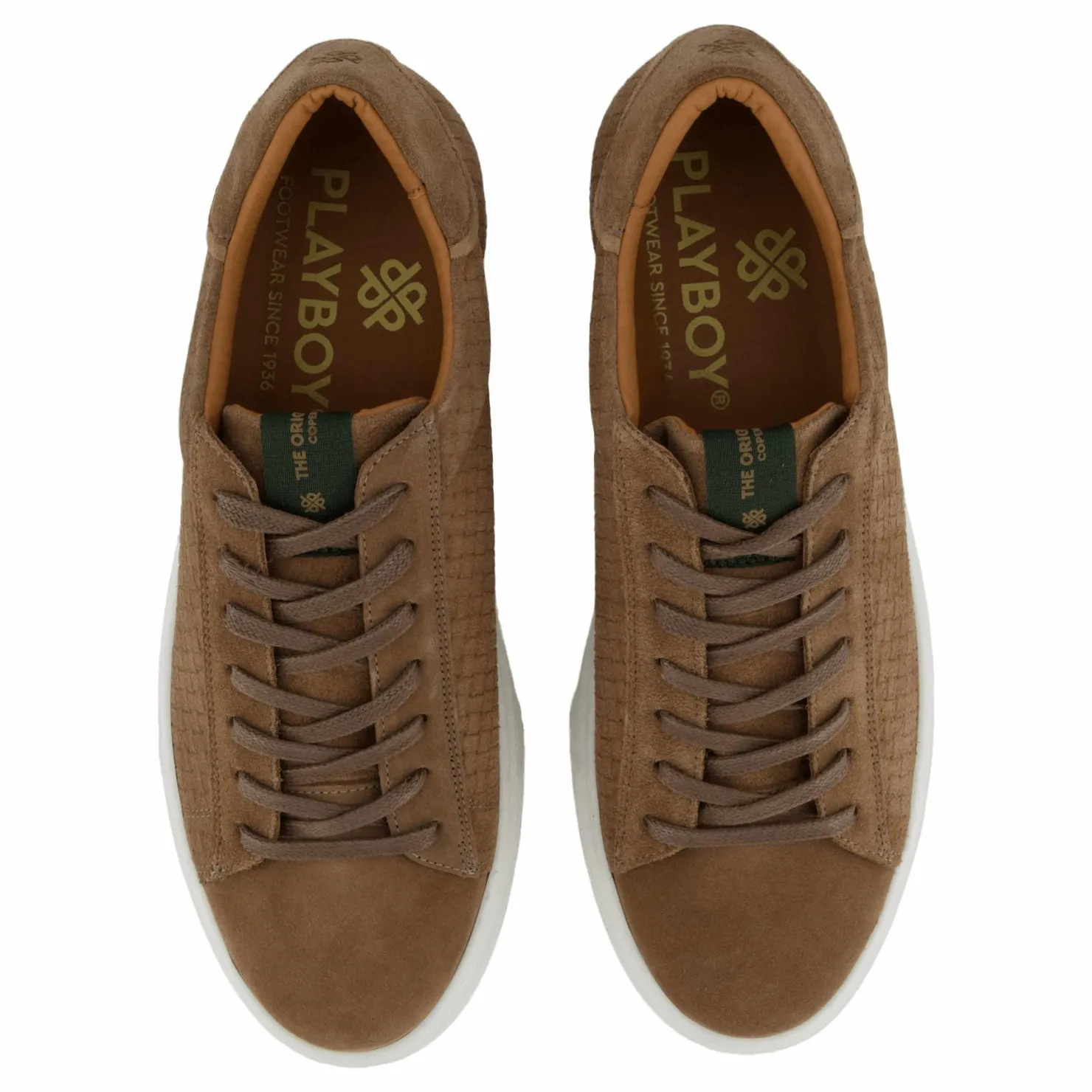 Playboy Footwear Brian Taupe Brun Clearance