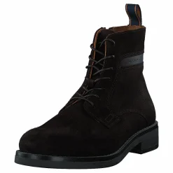 Gant Brookly Mid Lace Boot Dark Brown Brun Discount