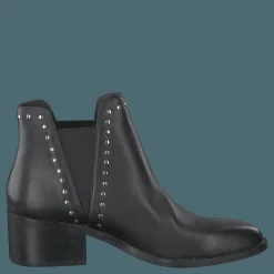 Steve Madden Cade Bootie Black Leather Svart Sale