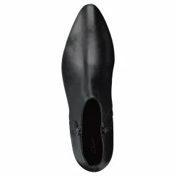 Clarks Calla Blossom Black Leather Svart Online