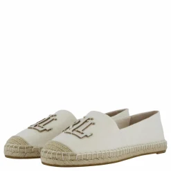 Lauren Ralph Lauren Cameryn III Canvas & Leather Espadrille Soft / Neutral / Soft White