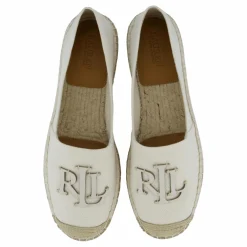 Lauren Ralph Lauren Cameryn III Canvas & Leather Espadrille Soft / Neutral / Soft White