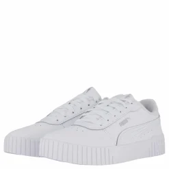 Puma Carina 2.0 Jr White- White- Sil Vit Hot