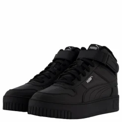 Puma Carina Street Mid Wtr Black- Black- Sil Svart New