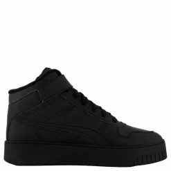 Puma Carina Street Mid Wtr Black- Black- Sil Svart New