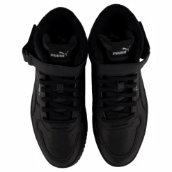 Puma Carina Street Mid Wtr Black- Black- Sil Svart New