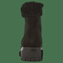 Lauren Ralph Lauren Carlee Suede Bootie Black/Black Svart New