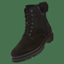 Lauren Ralph Lauren Carlee Suede Bootie Black/Black Svart New
