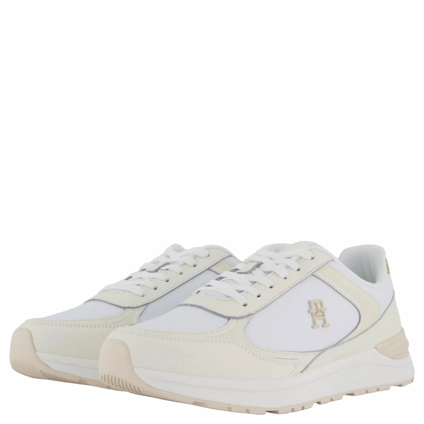 Tommy Hilfiger Casual Fashion Runner Lthr White Vit