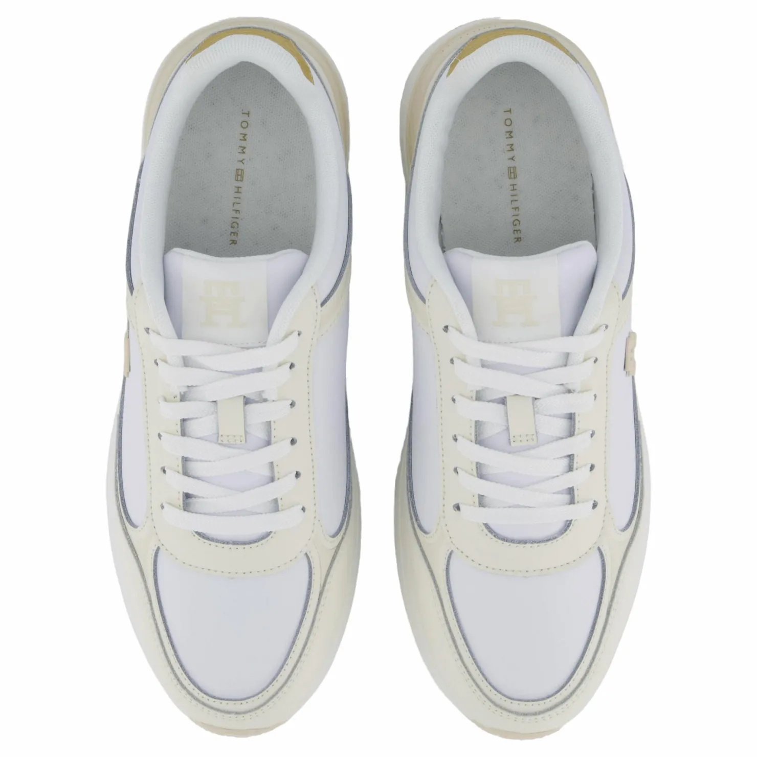 Tommy Hilfiger Casual Fashion Runner Lthr White Vit