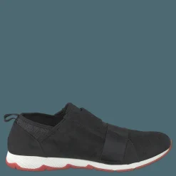 Hush Puppies Cesky Strap Slip On Black Nubuck Svart Discount