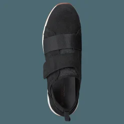 Hush Puppies Cesky Strap Slip On Black Nubuck Svart Discount