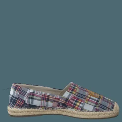 Polo Ralph Lauren Cevio Crest Madras Espadrille Blue Multi Flerfärgad Discount