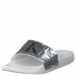 Calvin Klein Chantal Metallic Crinkle Silver och Metallisk Discount