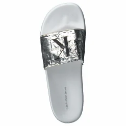 Calvin Klein Chantal Metallic Crinkle Silver och Metallisk Discount