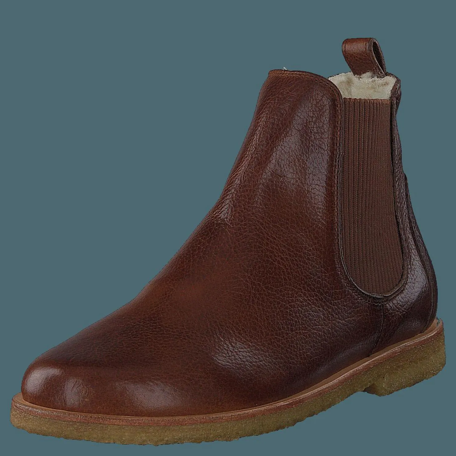 Angulus Chelsea boot with wool lining 2509 Medium Brown Brun Clearance