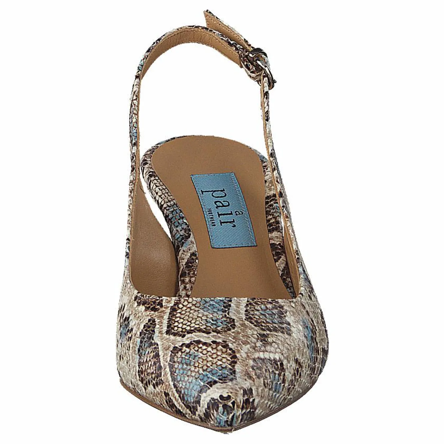 A Pair Chicago 1 Blue Python Beige och Brun Hot