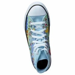 Converse Chuck Taylor All Star Hi Light Blue/cream Blå Discount