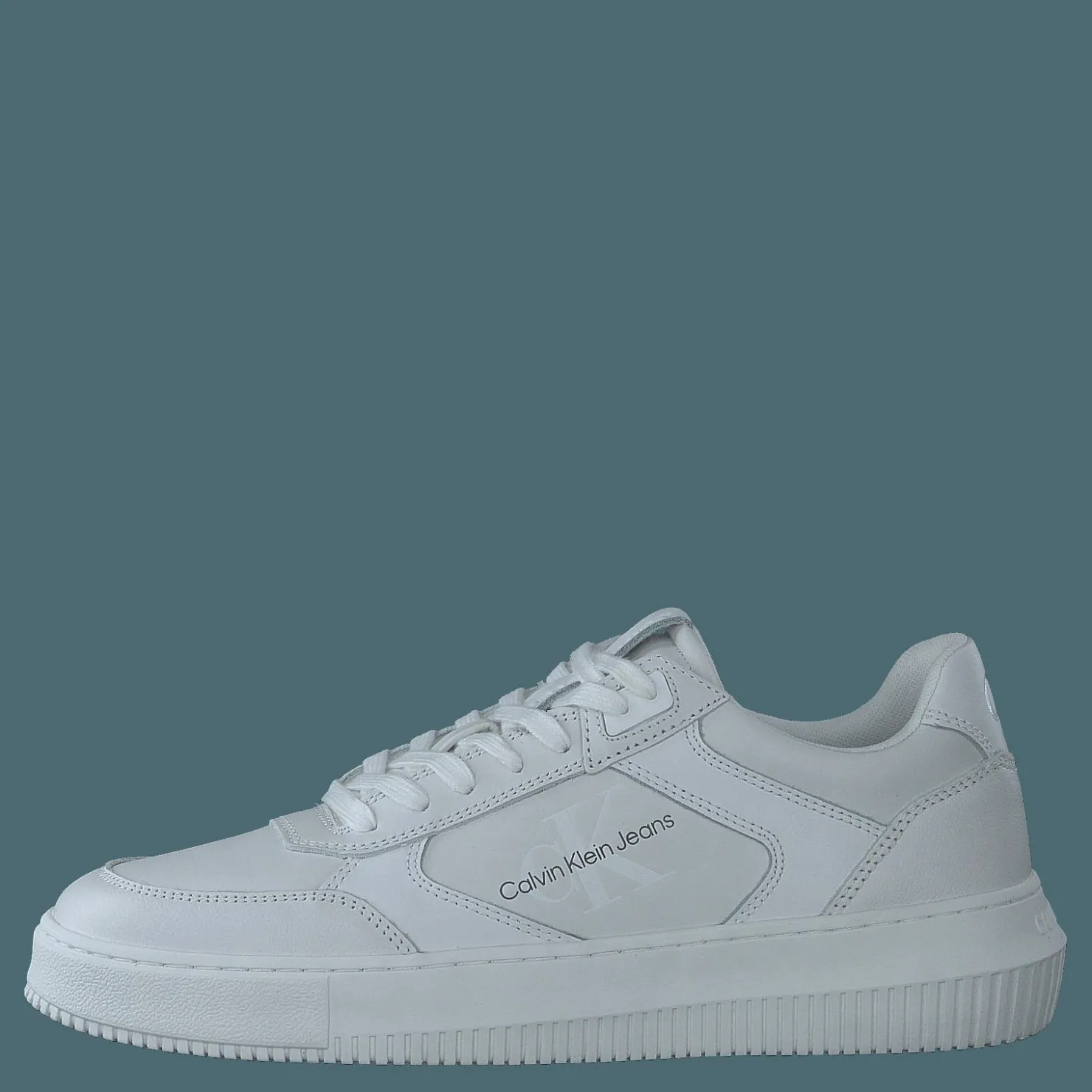 Calvin Klein Chunky Cupsole Laceup Lth White Grå Outlet