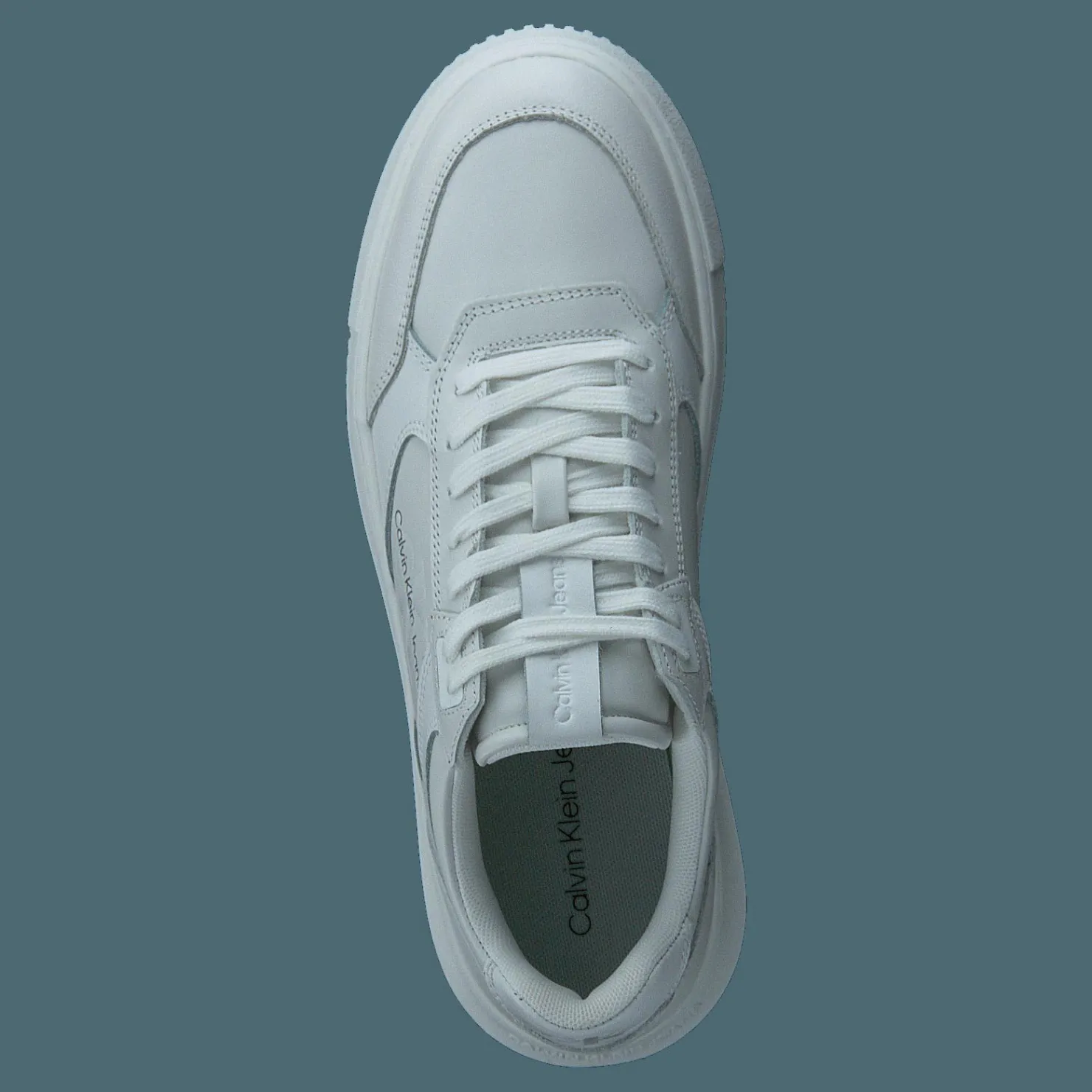 Calvin Klein Chunky Cupsole Laceup Lth White Grå Outlet