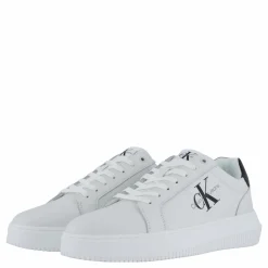 Calvin Klein Chunky Cupsole Mono Lth Bright White/black Vit Hot