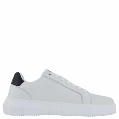 Calvin Klein Chunky Cupsole Mono Lth Bright White/black Vit Hot