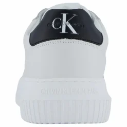 Calvin Klein Chunky Cupsole Mono Lth Bright White/black Vit Hot