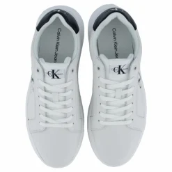 Calvin Klein Chunky Cupsole Mono Lth Bright White/black Vit Hot