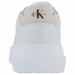 Calvin Klein Chunky Cupsole Mono Lth Wn Bright White/whisper Pink Vit