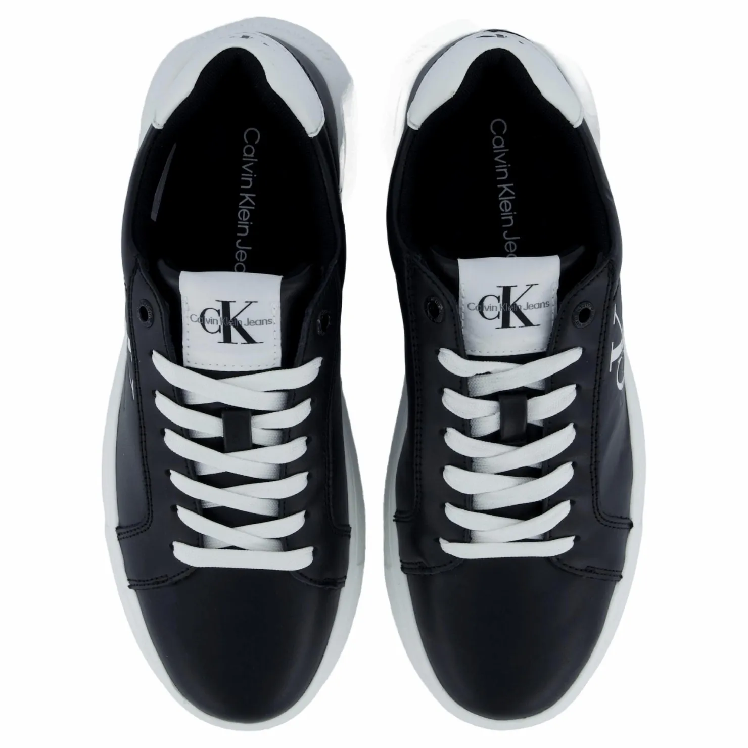 Calvin Klein Chunky Cupsole Mono Lth Wn Black Svart Best