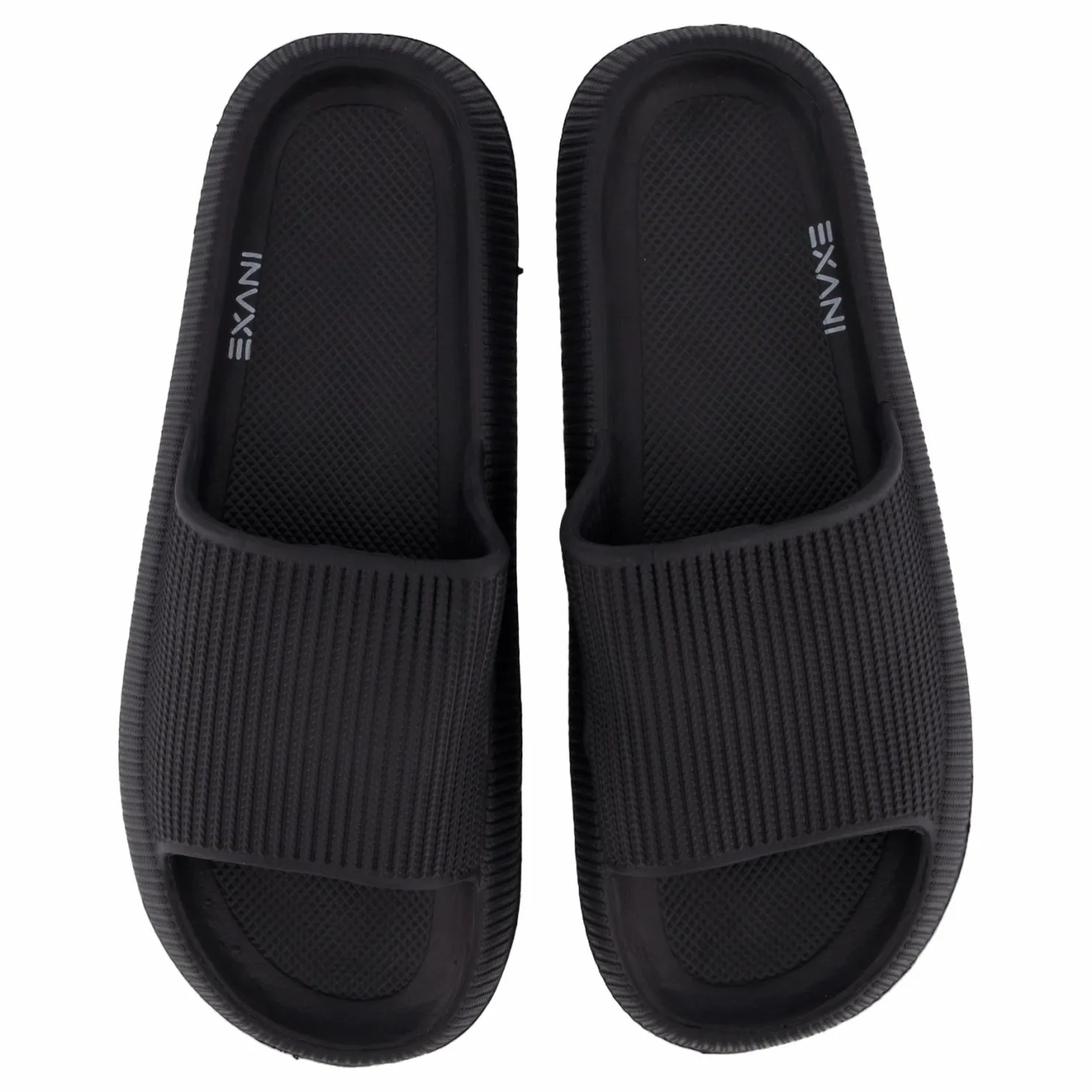 Exani Chunky Slipper Black Svart New