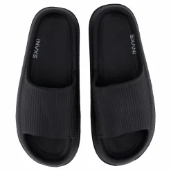 Exani Chunky Slipper Black Svart Online