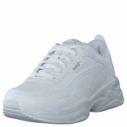 Puma Cilia Mode Jr White-white-silver-grayviolet Silver och Vit Clearance